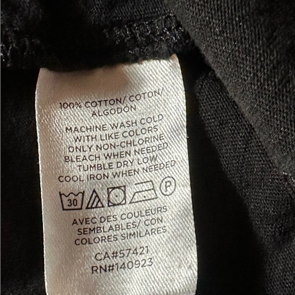 LOFT - Women's T-Shirt TOP SS Sz S "VINTAGE SOFT" - BLACK - Picture 9 of 11